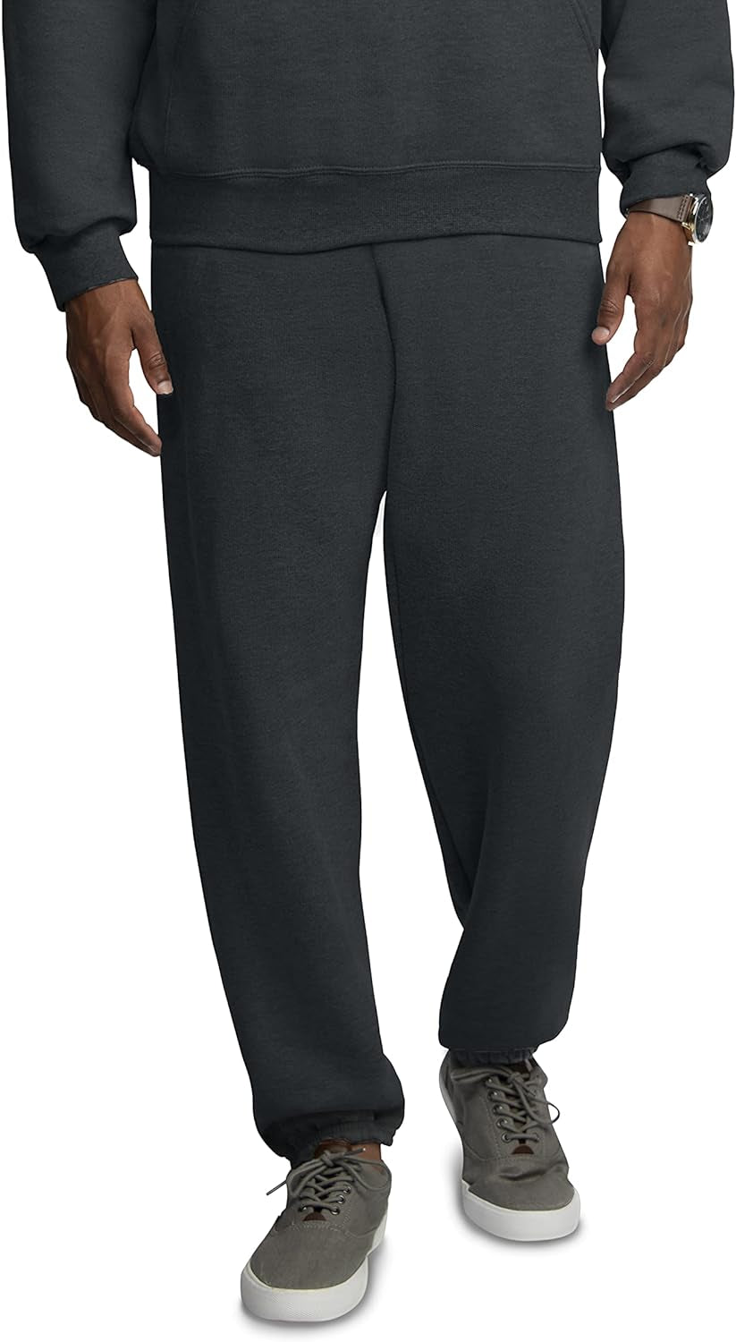 Eversoft Fleece Elastic Bottom Sweatpants with Pockets, Relaxed Fit, Moisture Wicking, Breathable